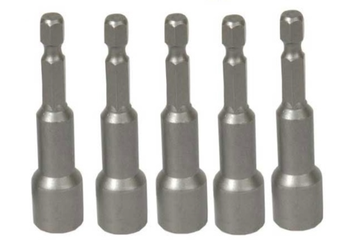 Set de 5 biti tubulari magnetici 1/4